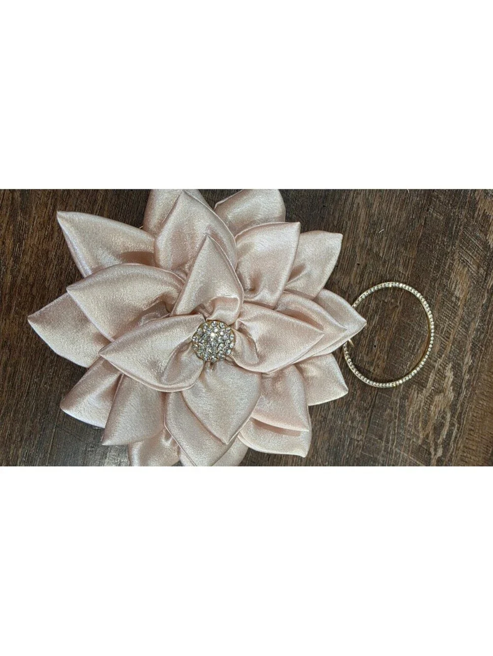 Elegant Satin Gold Sunflower Evening Clutch Bag with Chain Strap